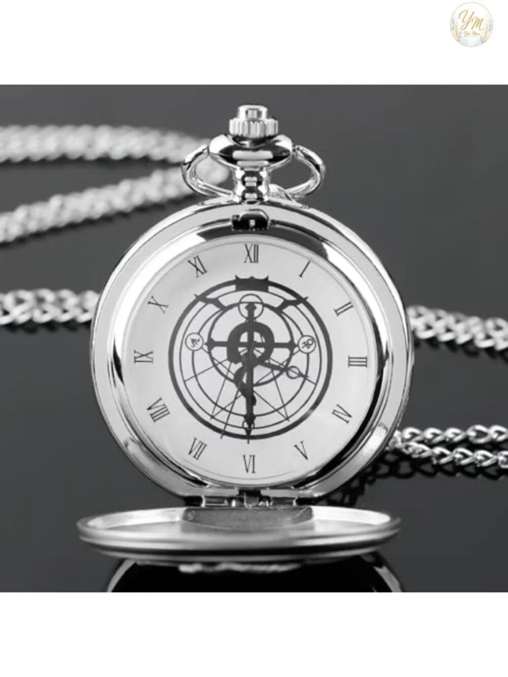 Alloy Quartz Pocket Watch with Chain Anime Inspired
